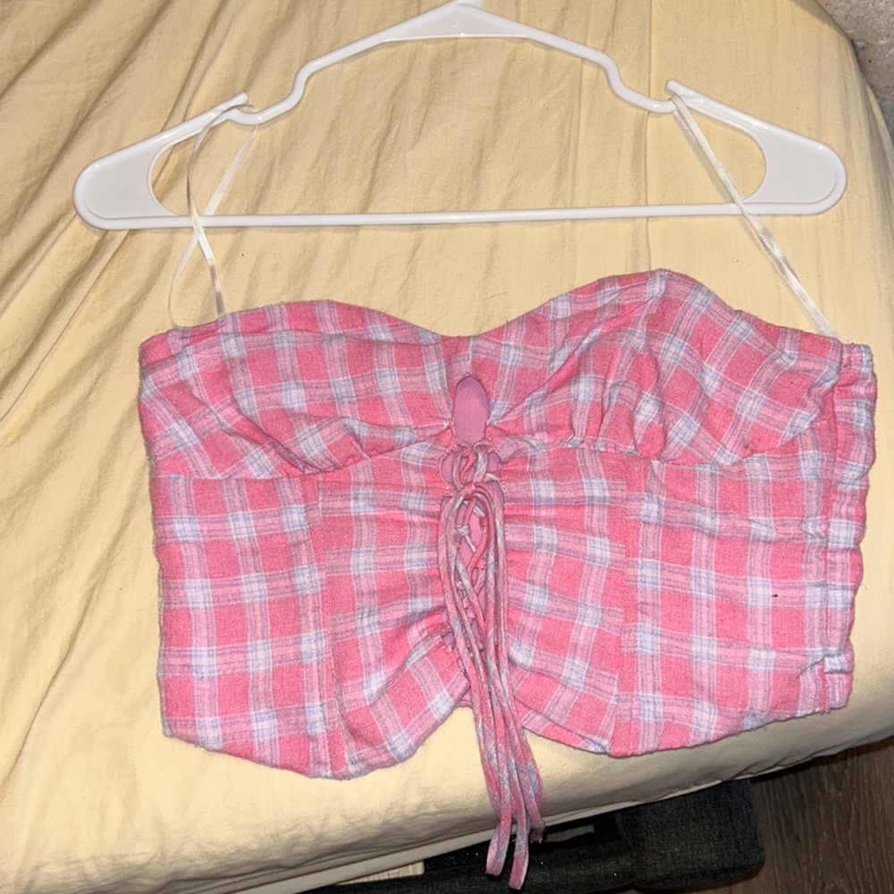 Princess Polly Tamari corset top pink